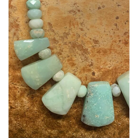 Jay King Sterling Silver and Green Opal Necklace By DTR New in Box with Tags - Picture 4 of 7